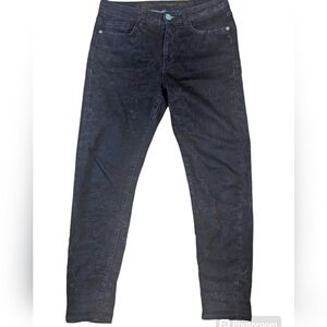 Desigual Exotic Jeans size 30 patterned Denim. Ankle pants boho chic flaw